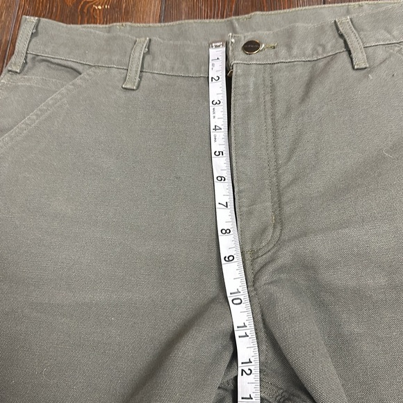 Carhartt Men’s Flannel Lined Dungarees Size 36X32 EUC - Picture 9 of 11